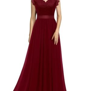 meena dress maroon