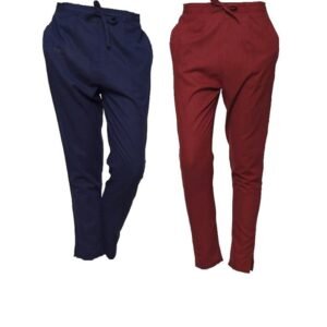 pistaa's women's combo of cotton slub cigratte pant regular trouser bottom