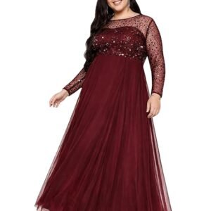 women plus size gown dress | embellished | sequinned | non itch finish | cocktail