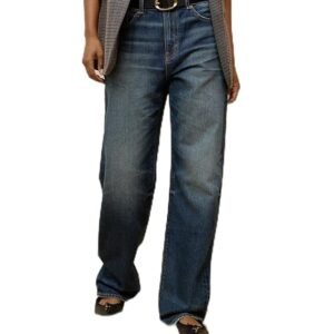 american eagle women navy low rise ex boyfriend jeans