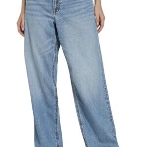 american eagle women blue high rise stovepipe jeans