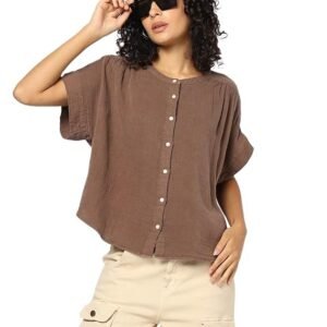 gap women's relaxed fit short sleeves collared