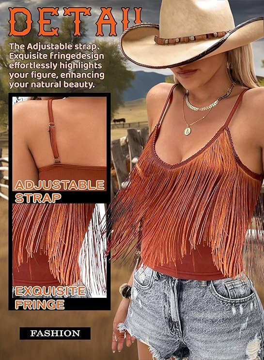 womens western cowgirl fringe top country concert outfits festival tassel hem boho rodeo womens western cowgirl fringe top country concert outfits festival tassel hem boho rodeo