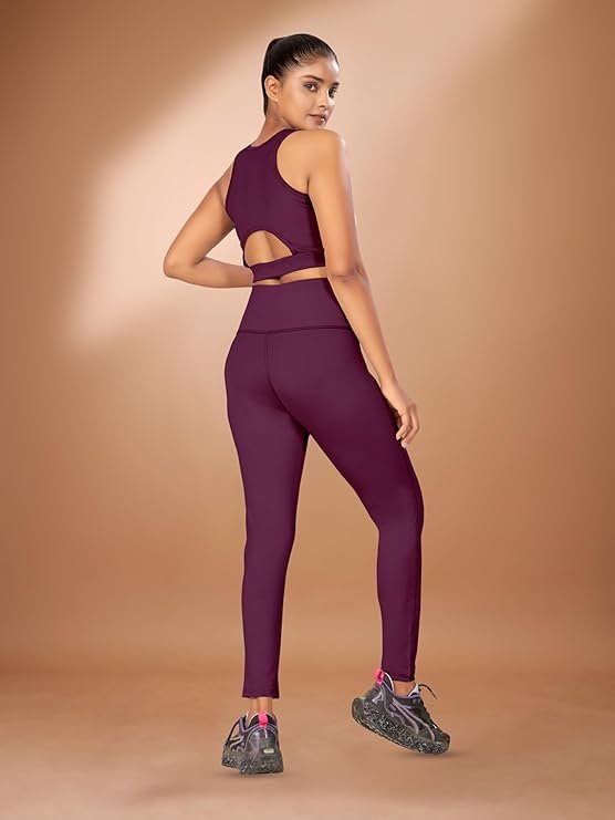 women's gym wear top leggings set combo, solid track suit for women's, women's gym wear top leggings set combo, solid track suit for women's,