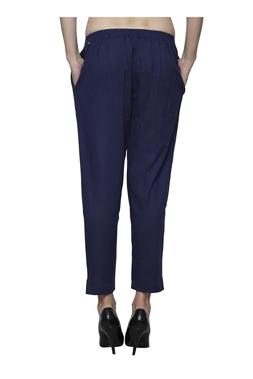 pistaa's women's combo of cotton slub cigratte pant regular trouser bottom pistaa's women's combo of cotton slub cigratte pant regular trouser bottom