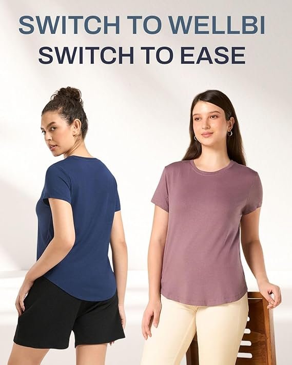 wellbi bamboo women’s tshirt – ultra soft, breathable & sustainable | premium cotton blend for supreme comfort wellbi bamboo women’s tshirt – ultra soft, breathable & sustainable | premium cotton blend for supreme comfort