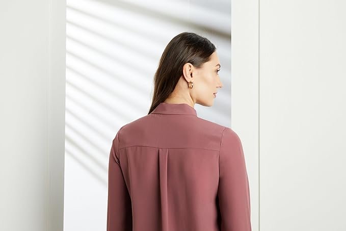 symbol premium women's bow tie top (regular fit | solid | desk to dinner) (available in plus sizes) symbol premium women's bow tie top (regular fit | solid | desk to dinner) (available in plus sizes)