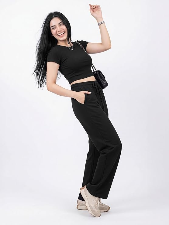 fflirtygo women’s wide leg pants with pockets | premium cotton lounge wear fflirtygo women’s wide leg pants with pockets | premium cotton lounge wear