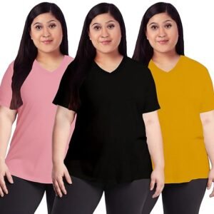 wellbi bamboo women’s tshirt – ultra soft, breathable & sustainable | premium cotton blend for supreme comfort