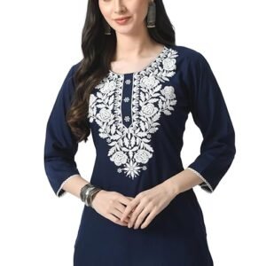 short chikankari kurtis