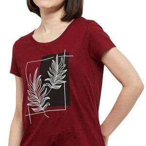 printed round neck t shirt