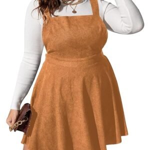 hem pinafore short dress