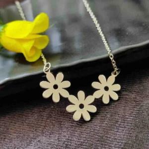 stainless flower pendant